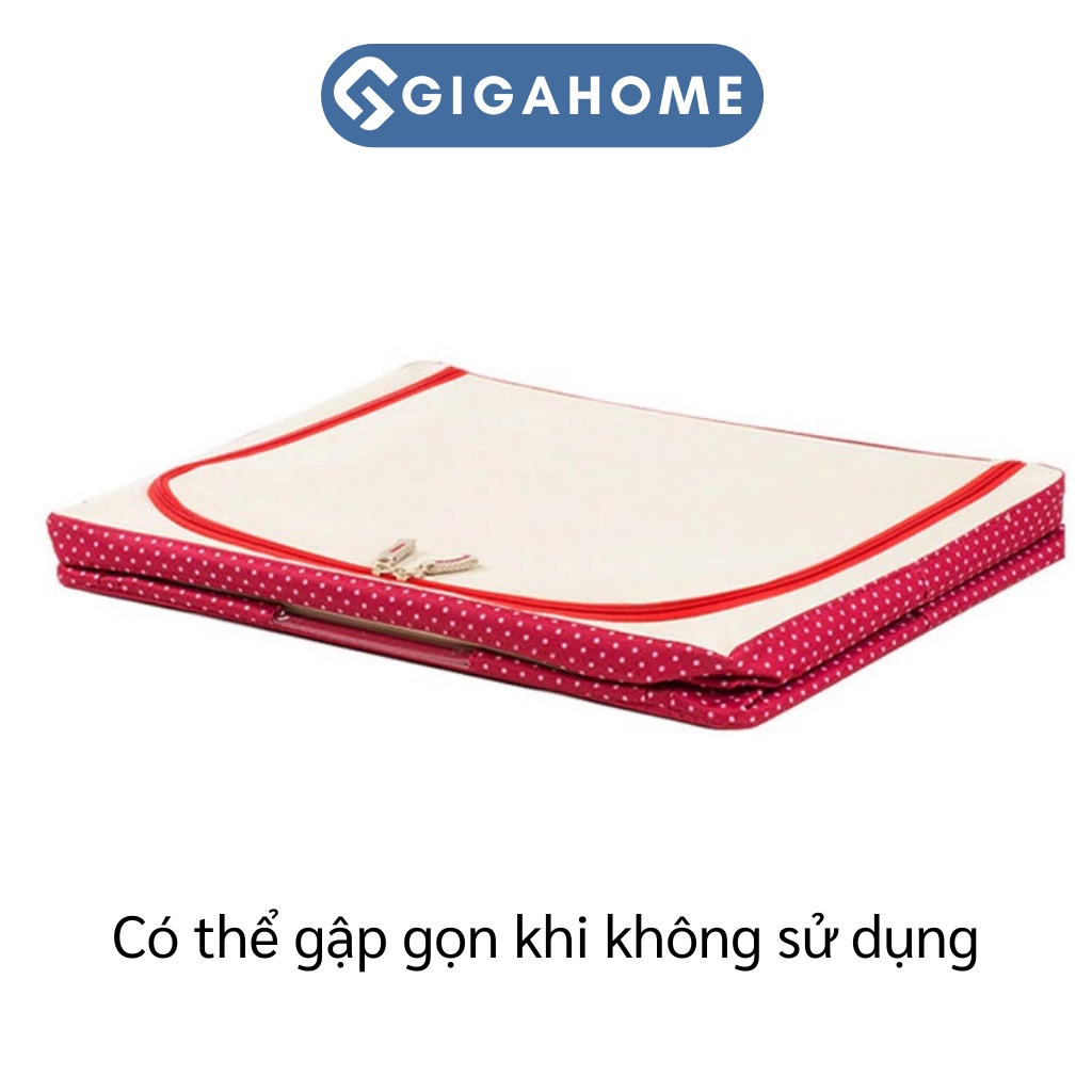 Túi Hộp Đựng Quần Áo, Chăn Màn GIGAHOME Khung Thép Loại To 100L, Chống Bụi Bẩn 4299