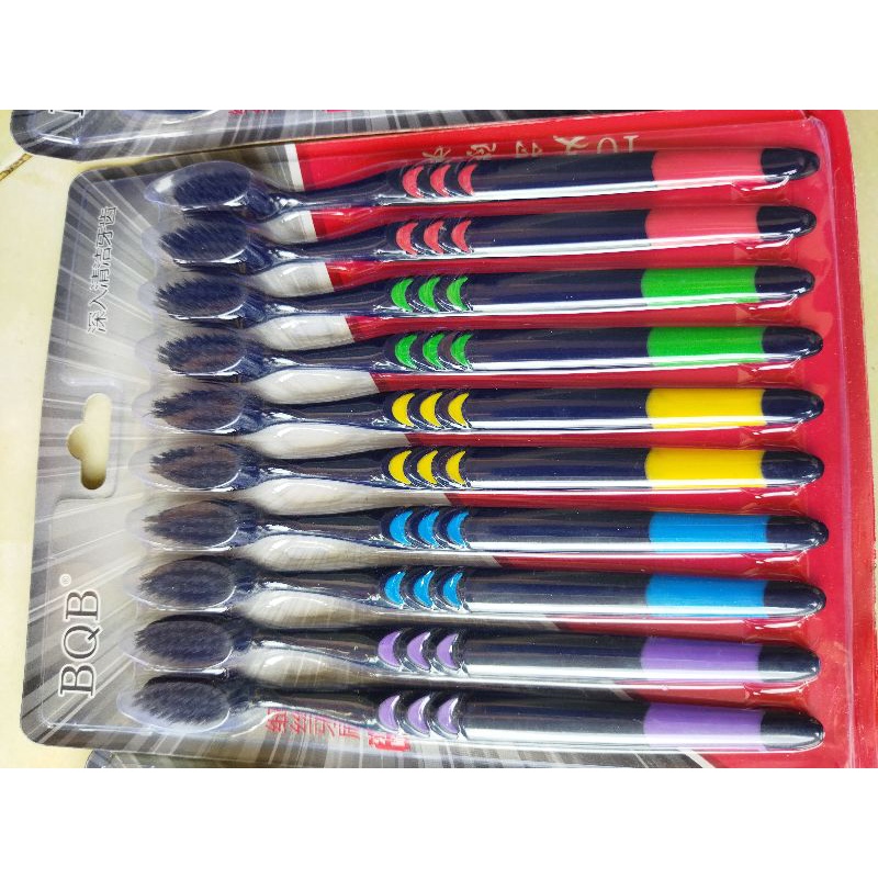 Vỉ 10 Bàn chải đánh răng than tre hoạt tính- NM126