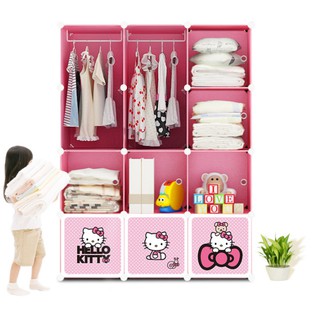 TỦ LẮP GHÉP HELLO KITTY 12 NGĂN