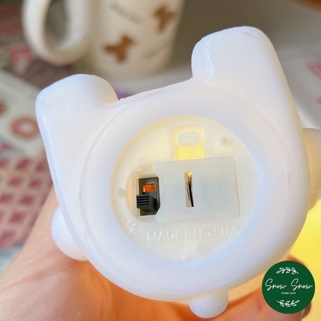 Đèn ngủ để bàn - Đèn trang trí hình Cún Heo dễ thương ánh sáng ấm chất bền đẹp tặng kèm pin tiện lợi dễ sử dụng