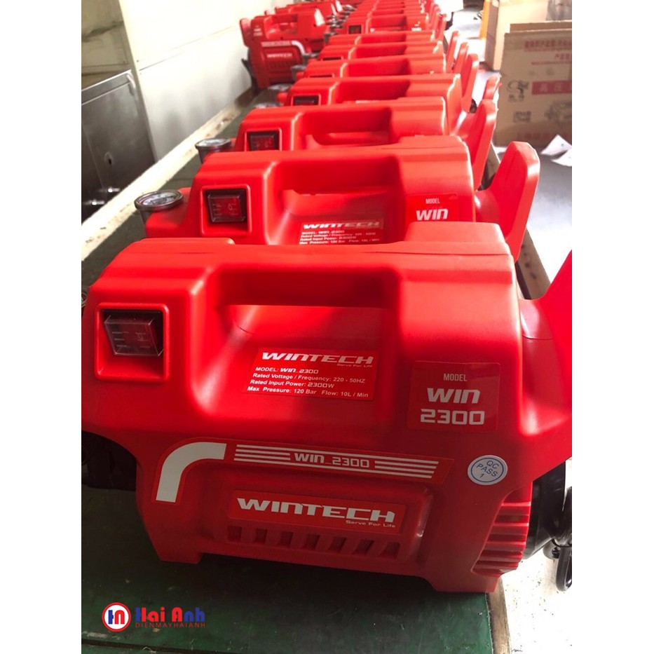 Máy phun nước áp lực cao mini, xịt rửa xe máy, ô tô gia đình Wintech WIN 2300W chất lượng cao, cực mạnh
