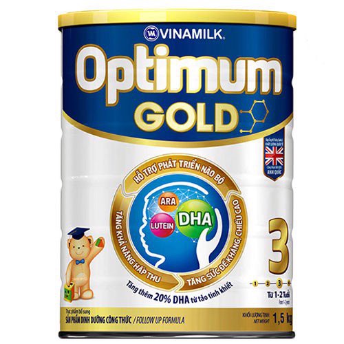 Sữa Bột Optimum Gold 3 - Hộp Thiếc 1450g