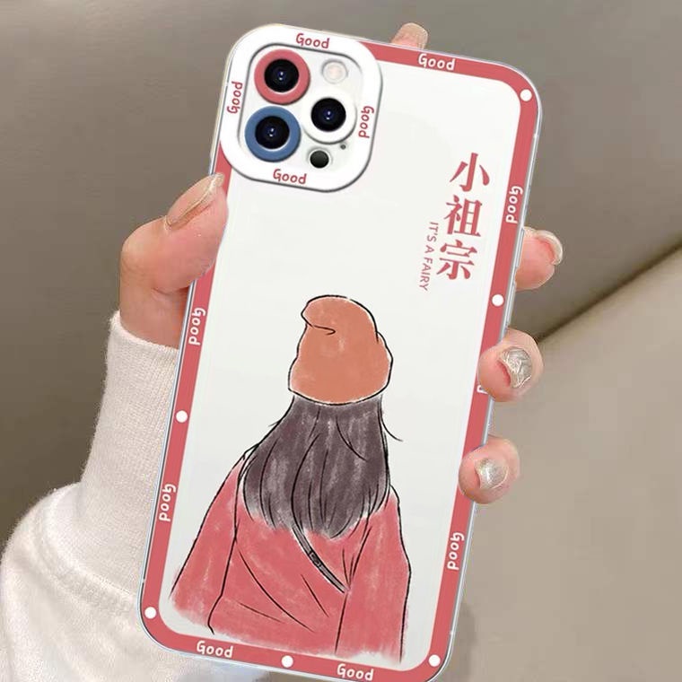 Ốp Điện Thoại TPU Trong Suốt Thời Trang Cho Iphone 14 13 Pro Max 12 11 XS XR X 8 7 6 Plus