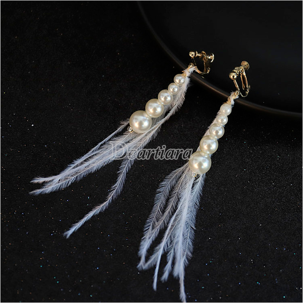 Kẹp tóc hình chiếc lá phối ren đáng yêu cho cô dâu