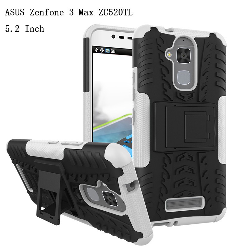 Ốp điện thoại cứng có chân đế 2 trong 1 cho ASUS Zenfone 3 Max ZC520TL 5.2/ZC553KL 5.5 inch