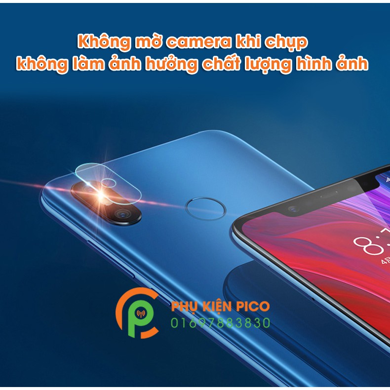 Cường lực camera Redmi Note 6 Pro độ cứng 9H trong suốt - Dán camera Xiaomi Redmi Note 6 Pro