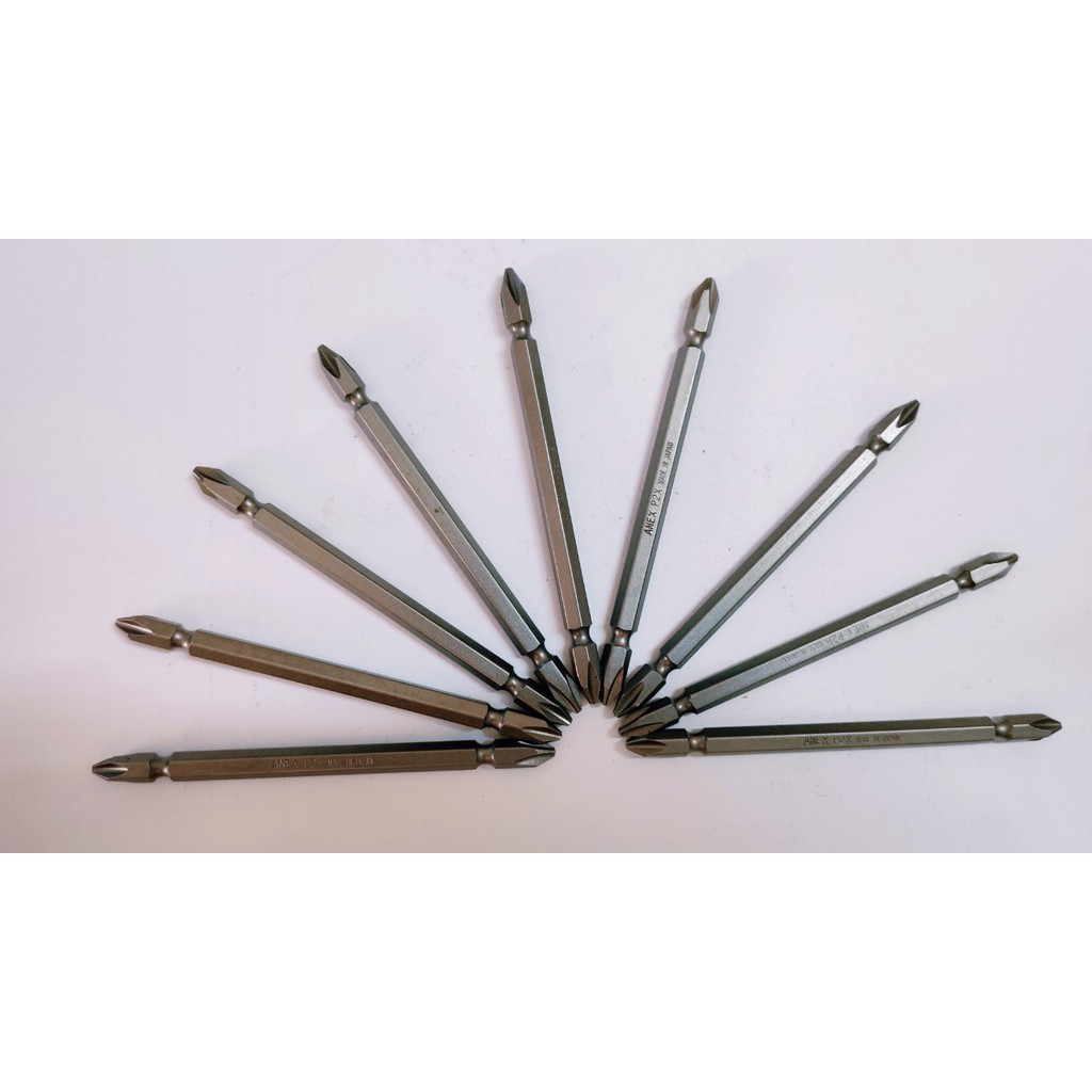 Mũi vít 2 đầu có từ tính dài 200mm-300mm hãng Anex Nhật Bản AP-14M+2x200/300