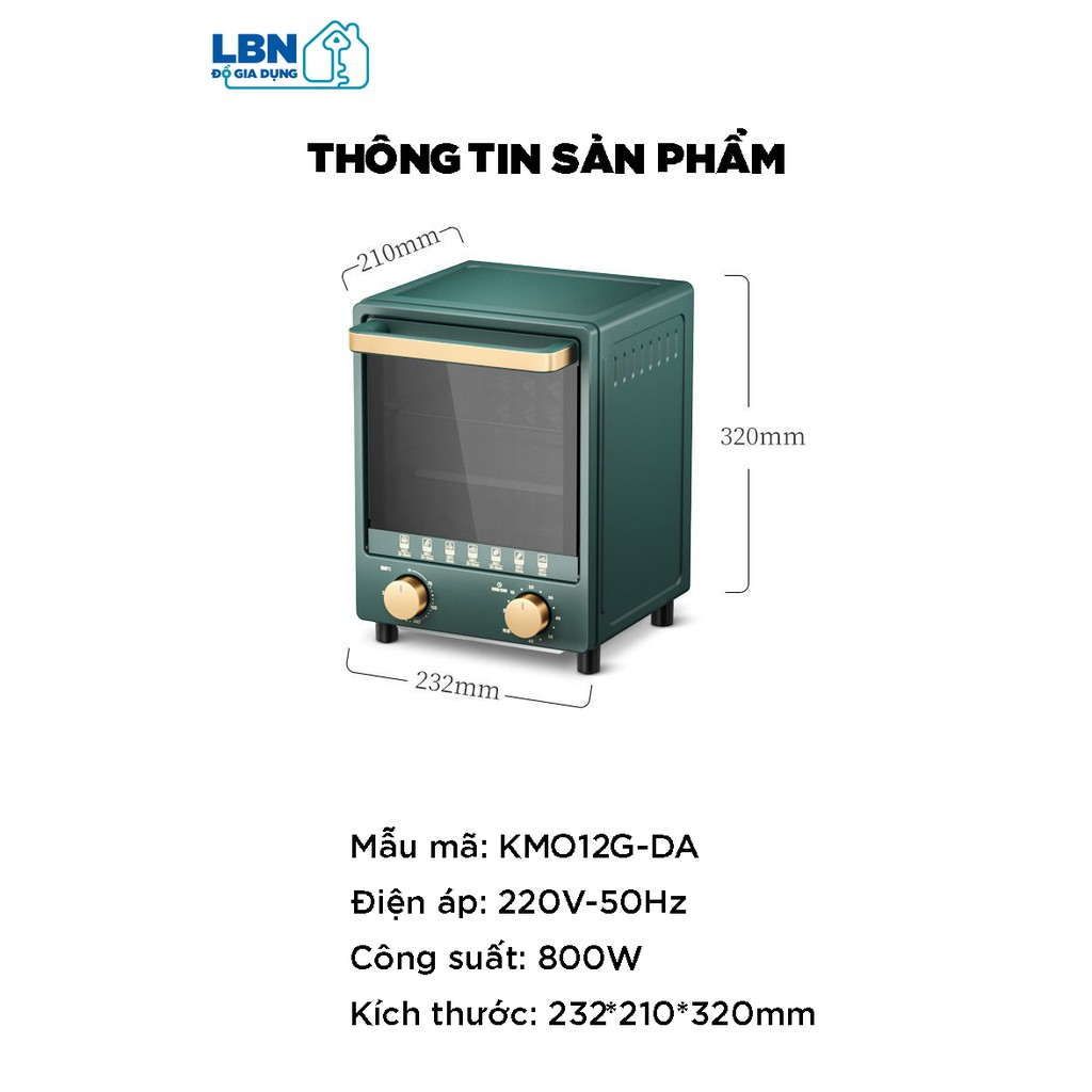 [CÓ SẴN] MÁY NƯỚNG LÒ NƯỚNG MINI ĐA NĂNG OLLIE BEI 10-12L NƯỚNG BÁNH NƯỚNG ĐỒ ĂN NHẬP KHẨU CHÍNH HÃNG