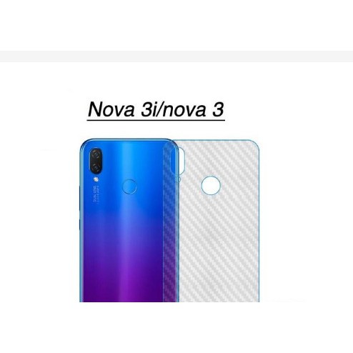 Miếng Dán Carbon Huawei Nova 3i Miếng Dán Dẻo Mặt Lưng Vân Carbon