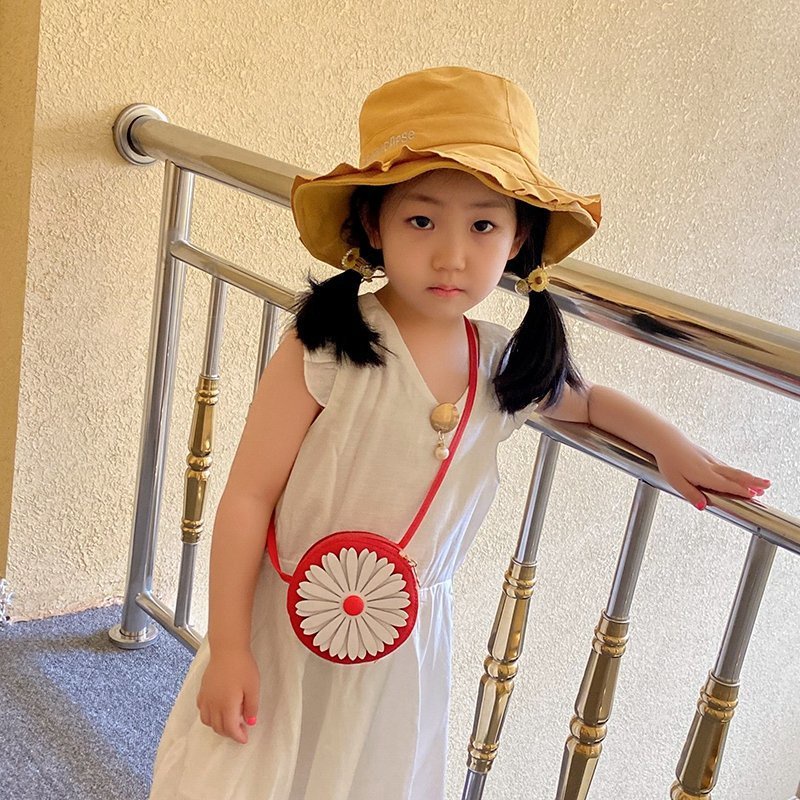 Túi Đeo Chéo Hình Hoa Hướng Dương Dễ Thương Cho Bé