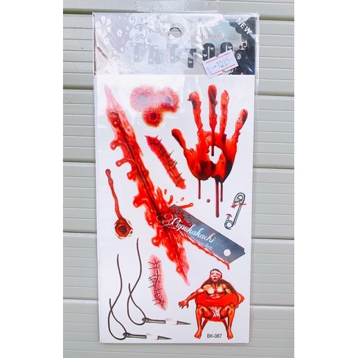 Hình Xăm Dán Mẫu Vết Thương Đồ Chơi Hoá Trang Halloween