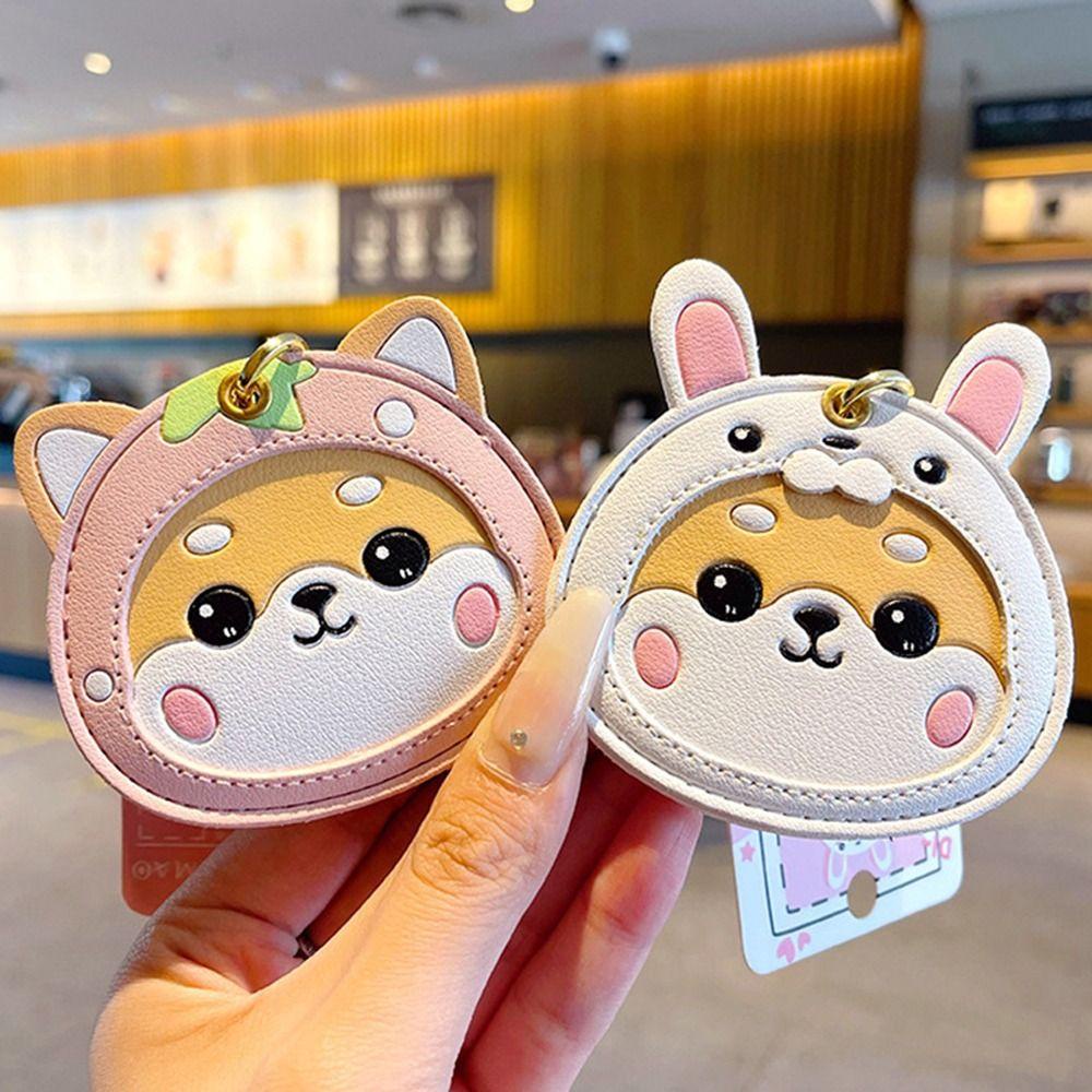 MMULCK Móc Khóa Gắn Túi Đựng Thẻ ID / Ba Lô / Thẻ ID Hình Chó Shiba Inu Dễ Thương