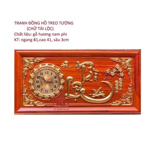 Đồng hồ treo tường chữ Tài Lộc
