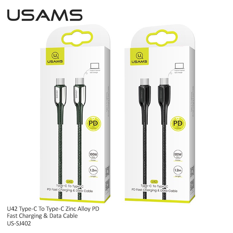 Dây cáp sạc nhanh USAMS USB C 100W 1.2m chất lượng cao tiện lợi