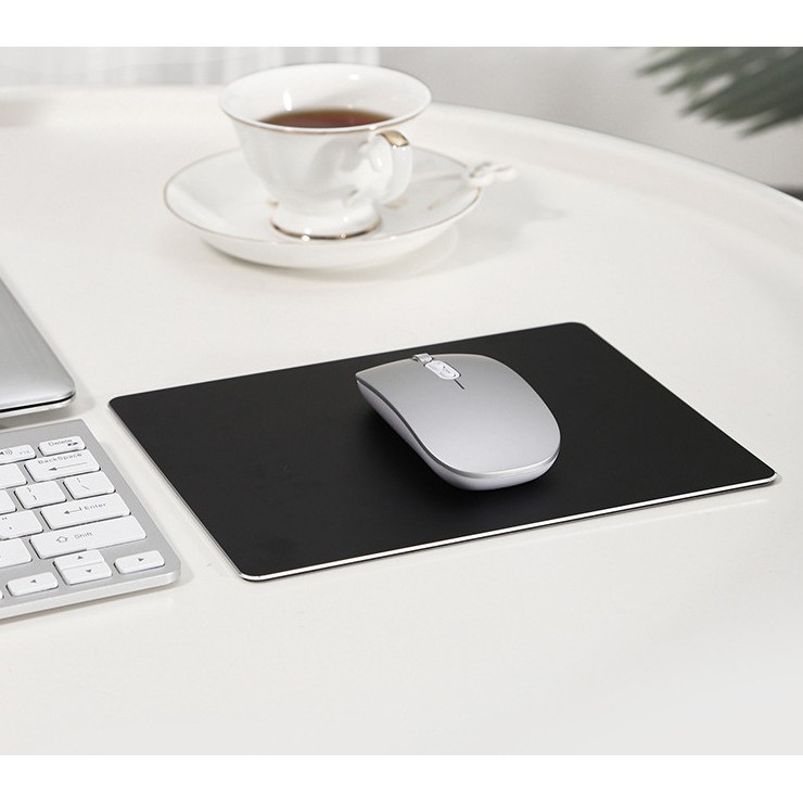 Lót Chuột Nhôm Nguyên Khối Cao Cấp Kiêm Bàn Di Chuột Máy Tính Bằng Nhôm Gaming SE02