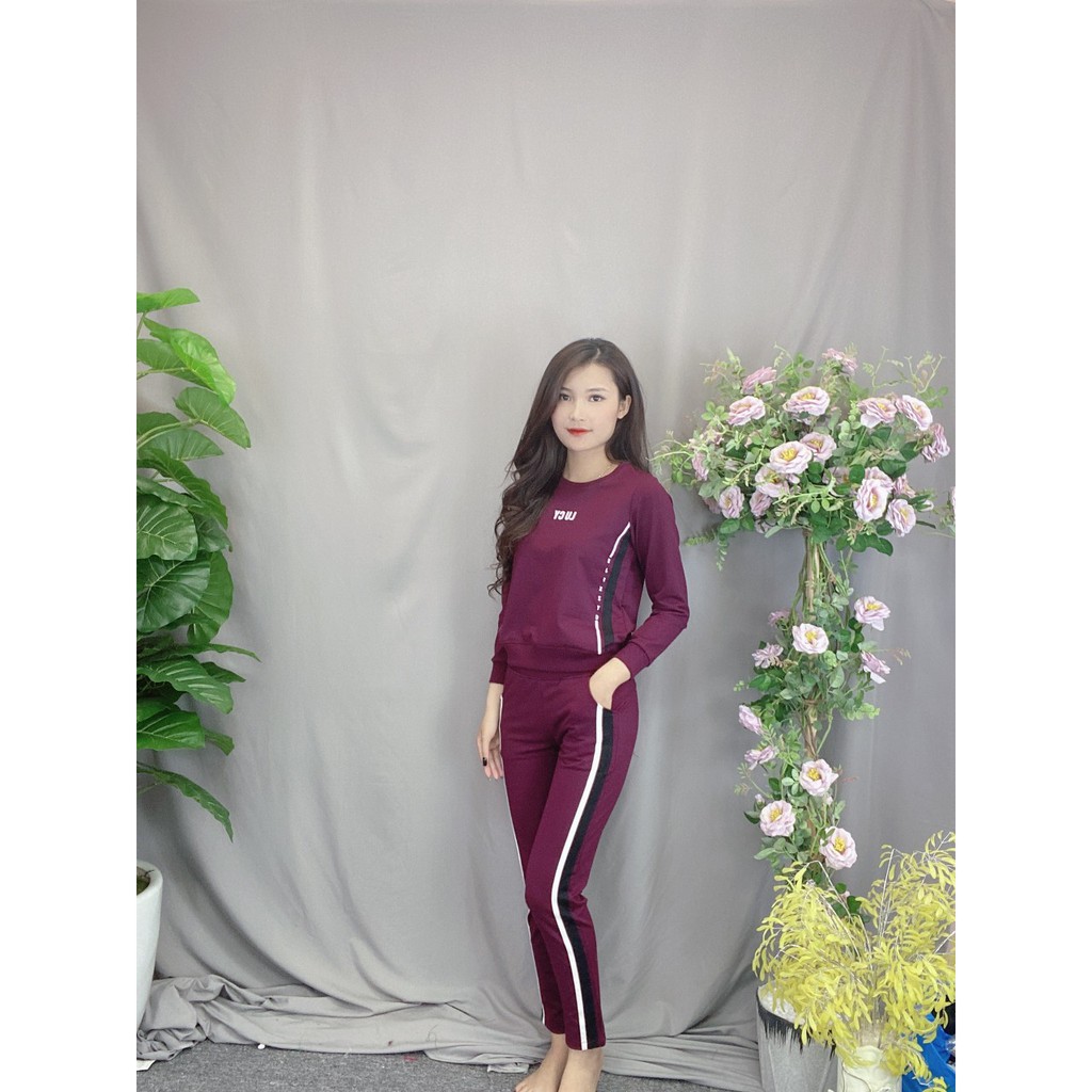 [ NEW] (Trả giá 89k màu tím)💥 Bộ B16 3 màu nữ tính 🎁 ,thuân tiện ,dễ mặc ,du lịch , thể thao, đi chơi ,ở nhà,  mềm mịn | BigBuy360 - bigbuy360.vn