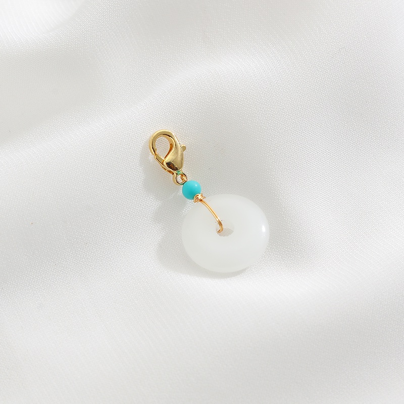 Mặt Dây Chuyền Hình Lá Bằng Đồng Tráng Men 14K diy