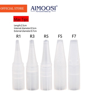 Set 100 Nắp Nhựa Đậy Hình Xăm Chân Mày Kích Thước Max Dành Cho 1R, 3R, 5R, 7R, 3F, 5F, 7F