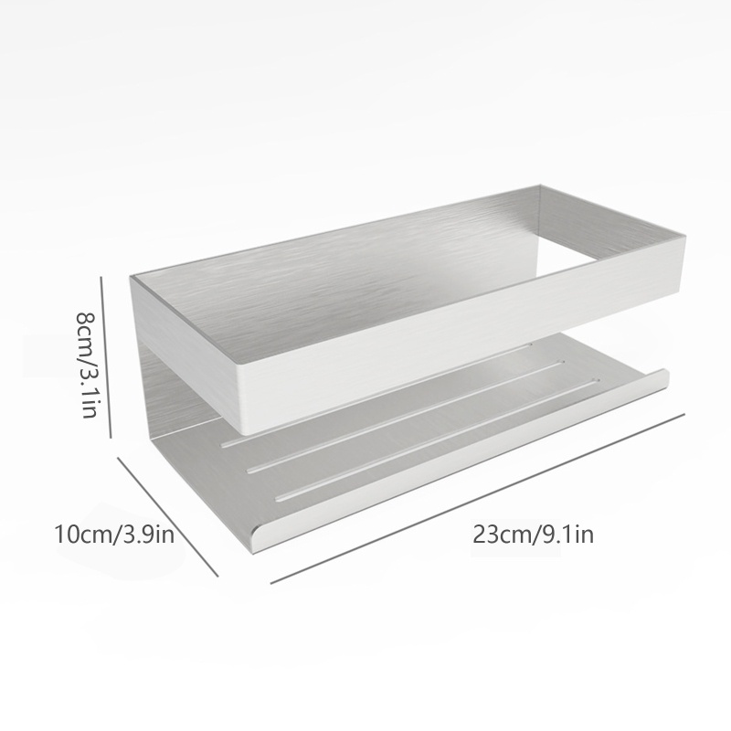 QQ Giá Đỡ Dầu Gội Gắn Tường Bằng Thép Không Gỉ