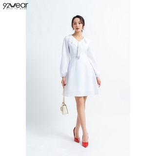 Đầm dáng xòe dài tay bèo cổ dew0666 - 92wear