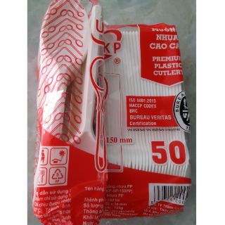 Muỗng cơm nhựa cao cấp 1 bịch 50 cái