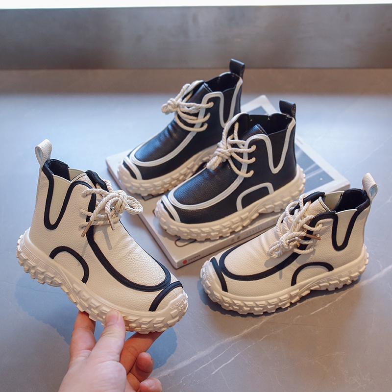 Giày cao cổ viền cá tính cho bé gái từ 3 đến 10 tuổi (XY983) Richkidsstore2021