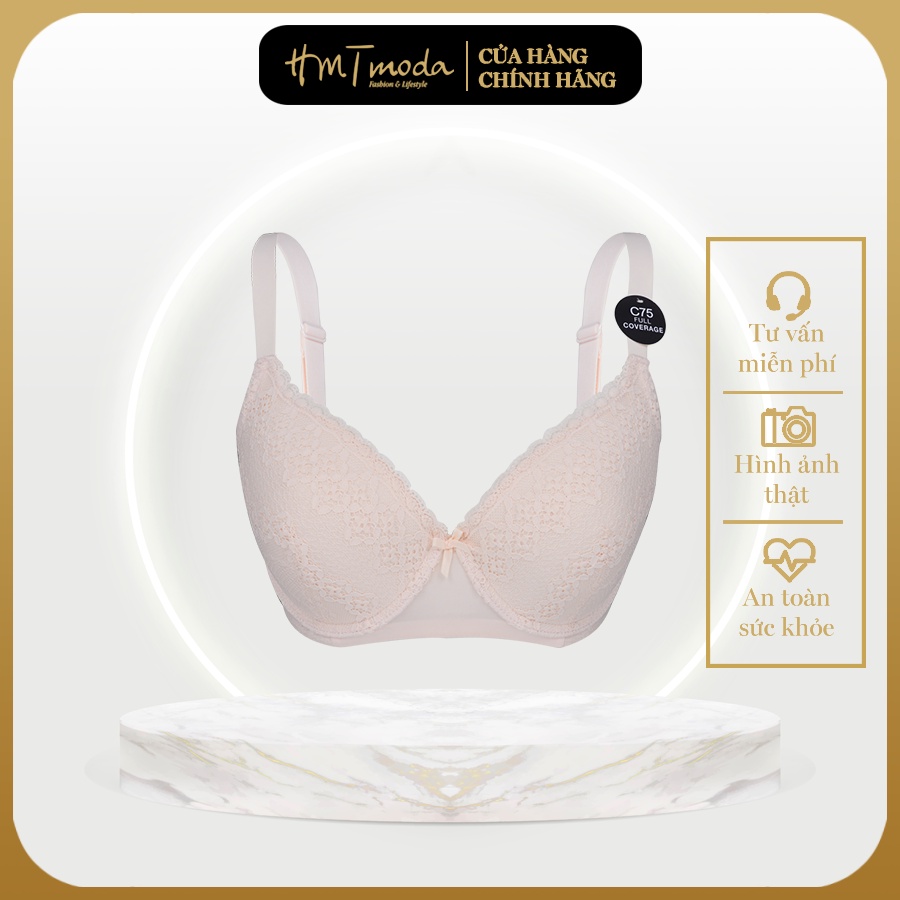 Áo lót nữ HMTmoda cup xéo có gọng, cup áo lớn, mút mỏng 609-62256B HMTmoda