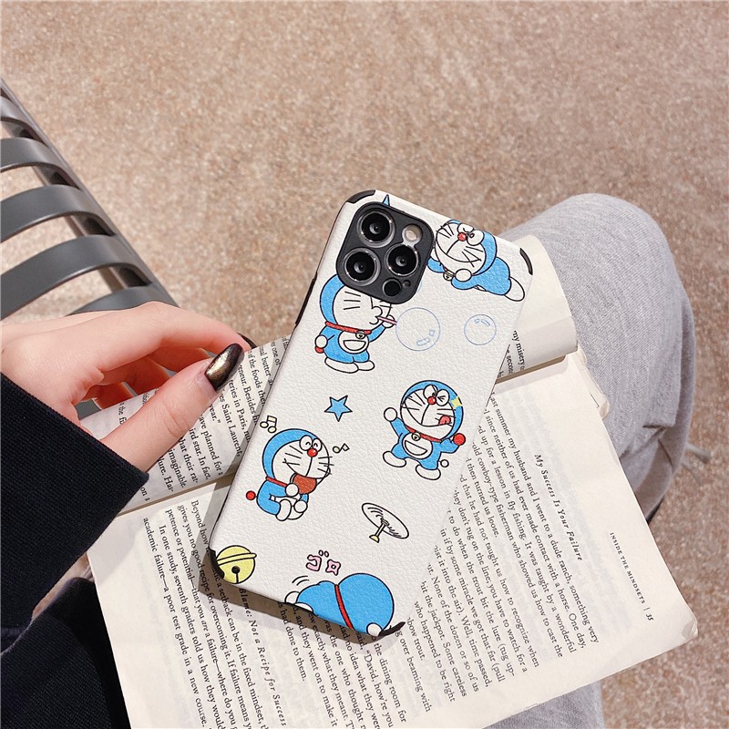 Ốp điện thoại lụa họa tiết doraemon cho Iphone 12 Pro Max 12 Mini 11 Pro Max Xs Max Xr 6 6s 7 8 Plus Redmi 8 Note 8 Pro | BigBuy360 - bigbuy360.vn