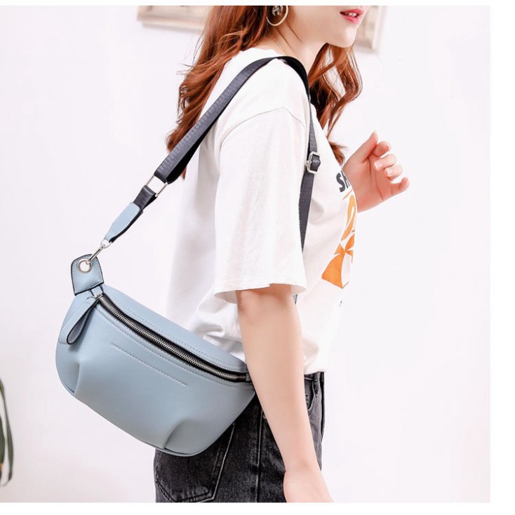 Túi đeo chéo trước ngực trẻ trung năng động da siêu mềm DC06 túi bao tử TX Quảng Châu cao cấp | BigBuy360 - bigbuy360.vn