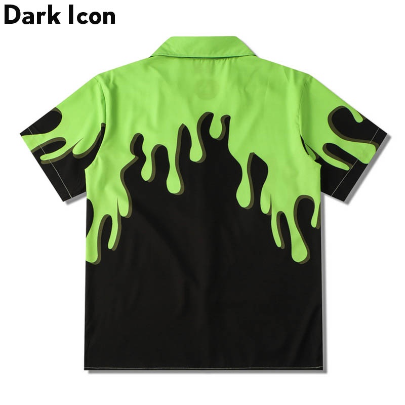 Áo sơ mi nam tay ngắn cổ bẻ màu sắc hiện đại phong cách năng động