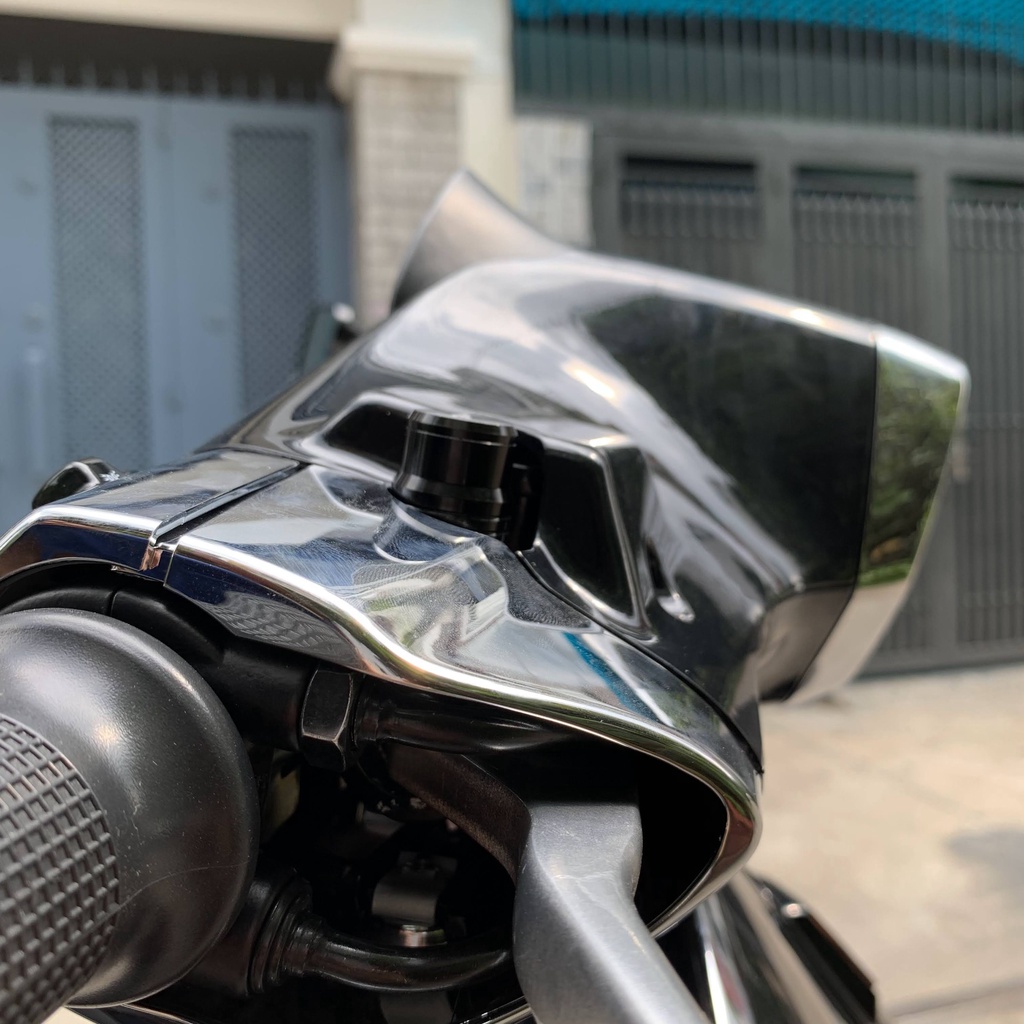Ốc chân gương nắp chụp VESPA - nhôm CNC chân 8 li - nhiều màu sắc lựa chọn