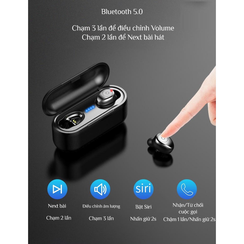 Tai nghe Bluetooth kiêm pin sạc dự phòng Amoi F9 5.0 -dc3525