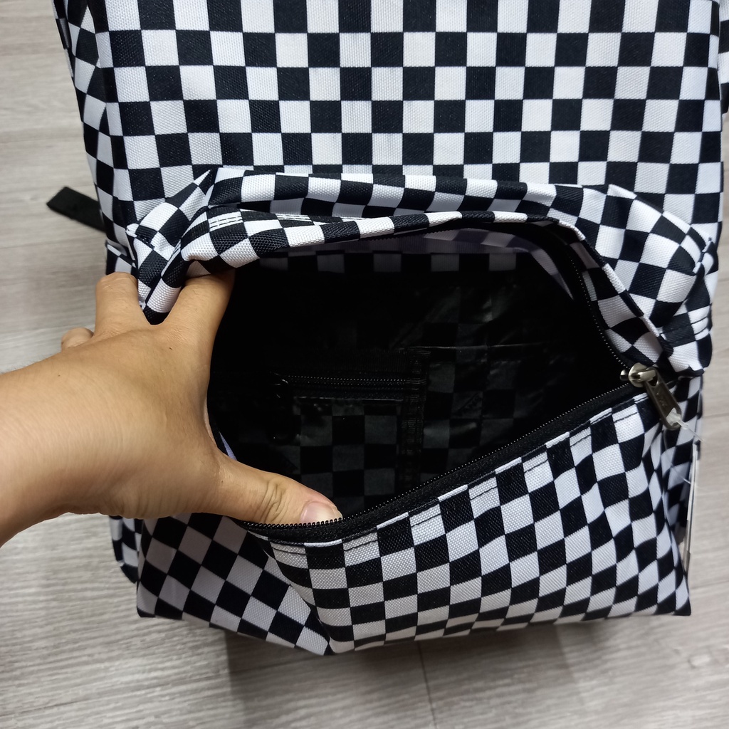 Balo vans, balo đi học Old Skool Black/White Checkerboard