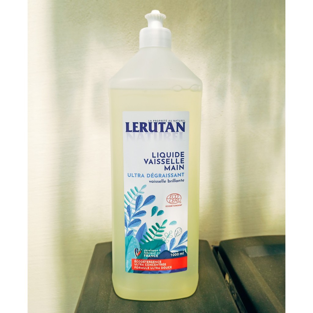 Nước rửa bát sinh học đậm đặc hương chanh Lerutan 1l