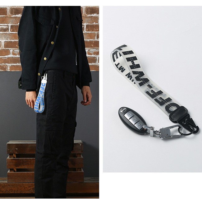 Off-white Móc Chìa Khóa Bằng Nhựa pvc Chất Lượng Cao