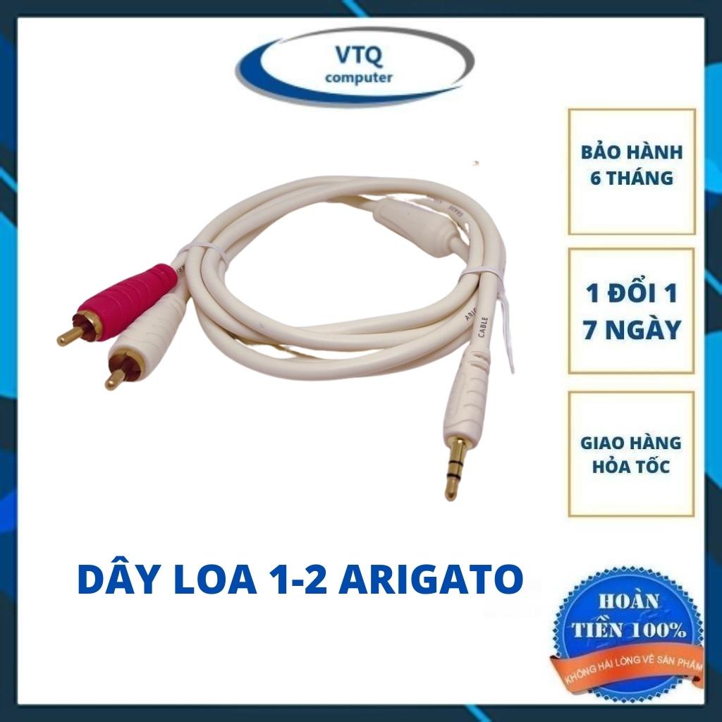 Dây loa 1 ra 2 arigato av Audio - Dây Kết Nối Âm Thanh Loa, Amply, Tivi, Dây AV Ra 3.5, Dây 2 Đầu AV