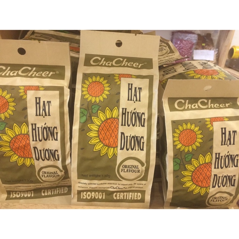 Hạt hướng dương CHACHEER 3 vị ngũ vị, dừa, nguyên vị gói 40gr-130gr