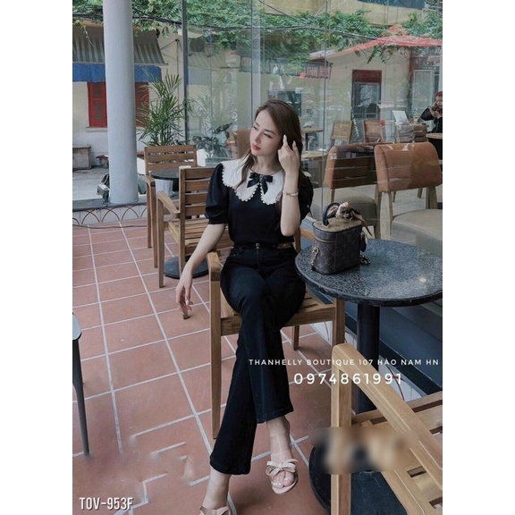 🔥🔥FREESHIP💥ÁO SƠ MI NƠ CỔ BÈO SIÊU ĐẸP. SẴN HAI MÀU ĐEN VÀ TRẮNG