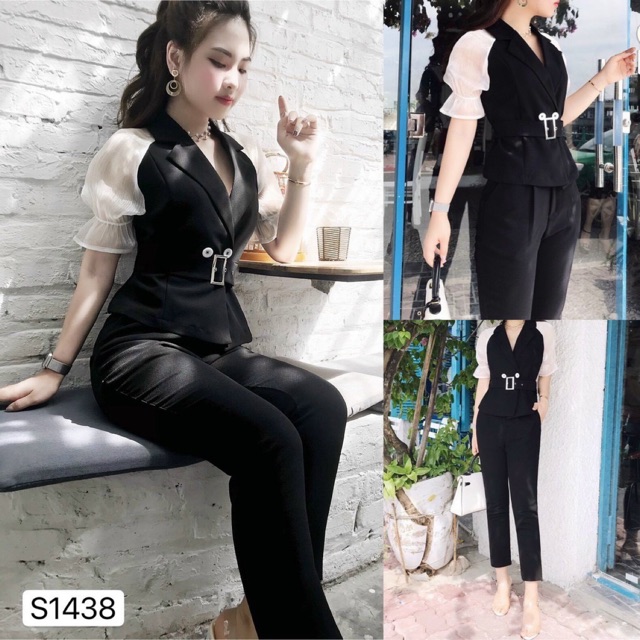 Sét vest kèm thắt lưng #bigsize 60kg đến 90kg