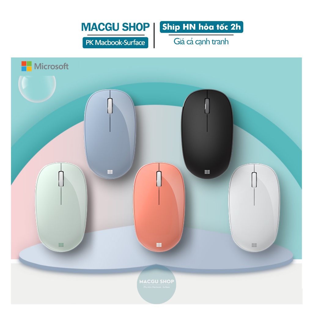 Chuột Microsoft bluetooth không dây Macbook, Laptop, Surface-4 Màu-Hàng chính hãng
