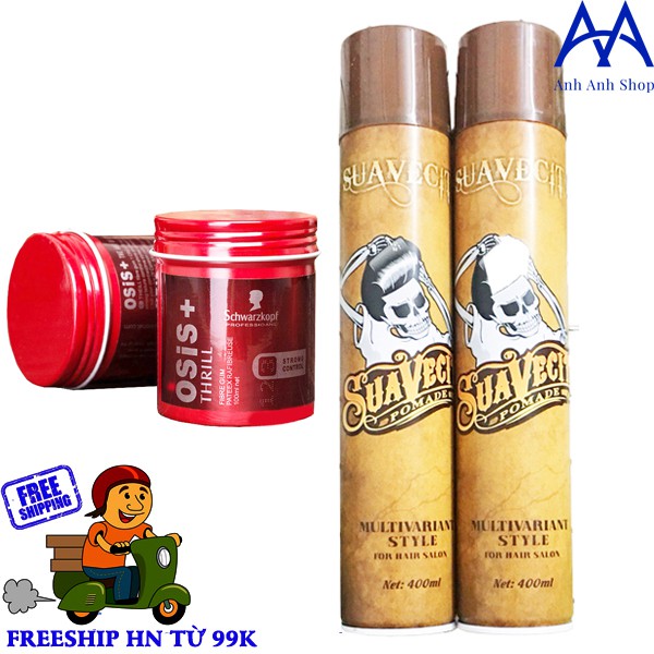 Freeship 99k TQ_COMBO GÔM SUAVECITO 400ML VÀ SÁP OSIS 100G