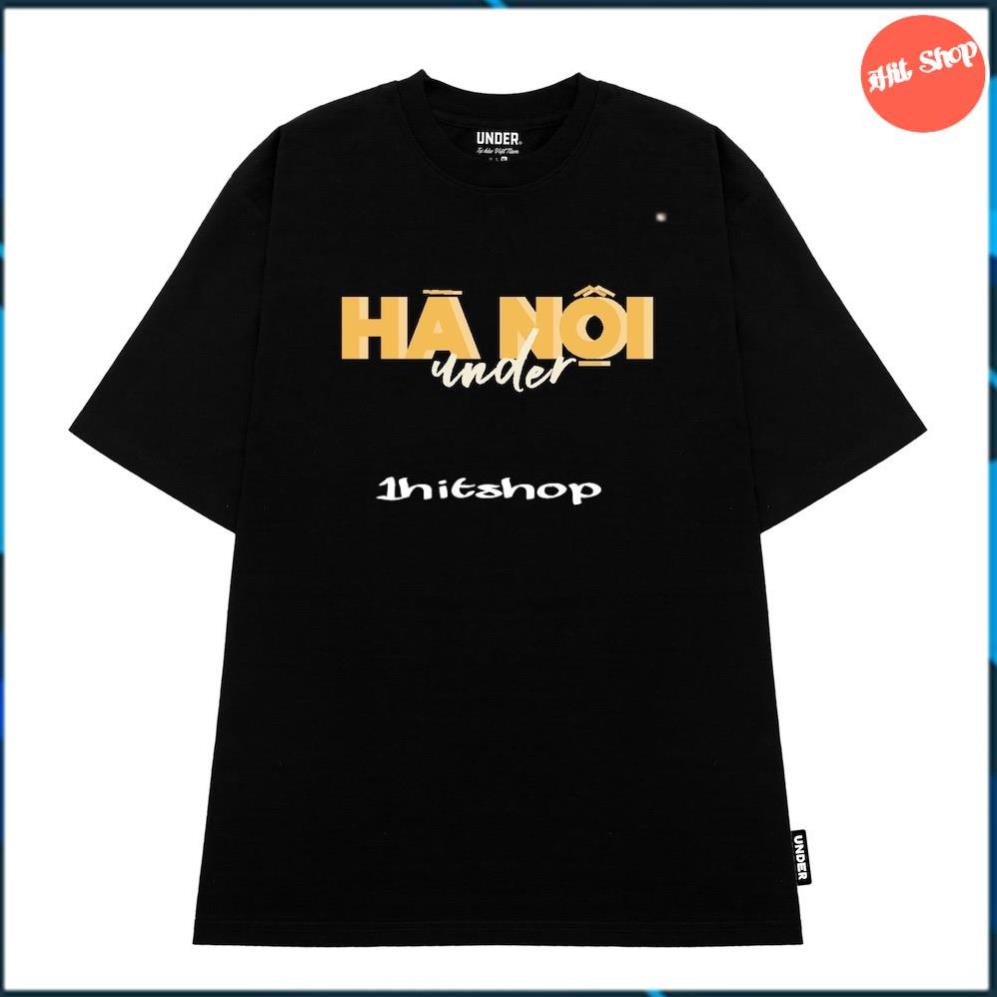 Áo phông nam 1HITSHOPUNISEX Áo thun UNDER Hà Nội 36 Phố Phường - UTS002 mát hút mồ hôi 3 size M L XL ❕