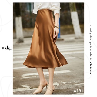 Chân váy lụa thiết kế A181 by Nyla