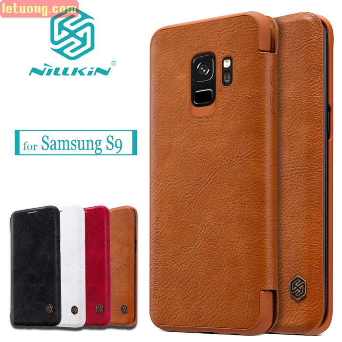 [Mã ELFLASH5 giảm 20K đơn 50K] Bao Da Nillkin Qin Cho Samsung Galaxy S9