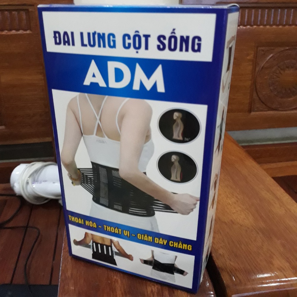 Đai Lưng Cột Sống ADM Thiết Kế Thoáng Khí, Dành Cho Những Người Thoái Hóa, Thoát Vị, Đau Lưng