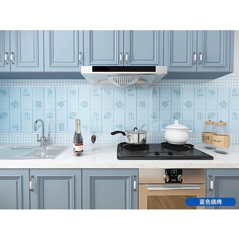 5M decal dán bếp nhà tắm tráng nhôm keo sẵn chống nước khổ 60cm