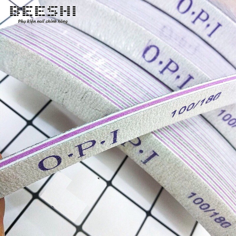 Dũa móng opi 100/180 -beeshi shop nail loại dày chuyên dụng