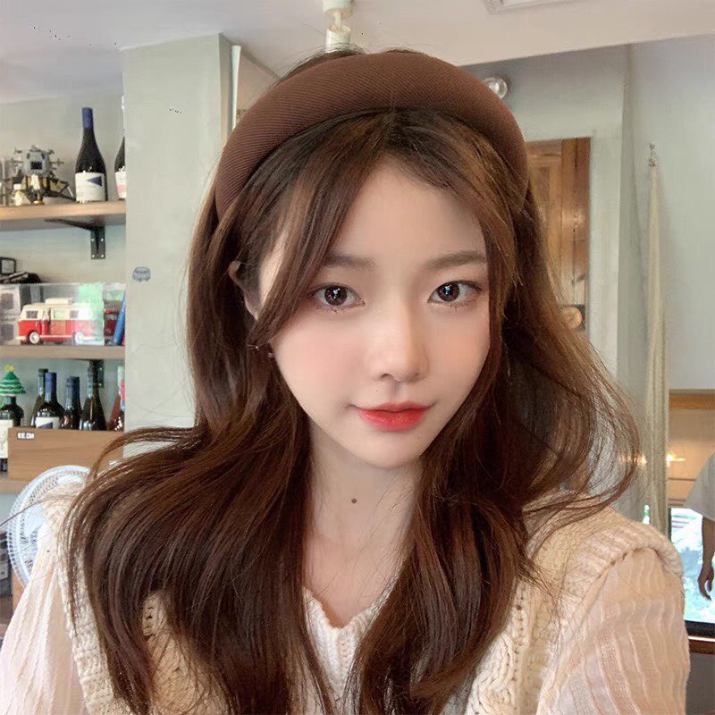 Bờm vải màu trơn phong cách HQ retro B17