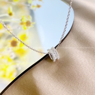 Dây chuyền bạc Grace - Đá tròn lăn Rouleau