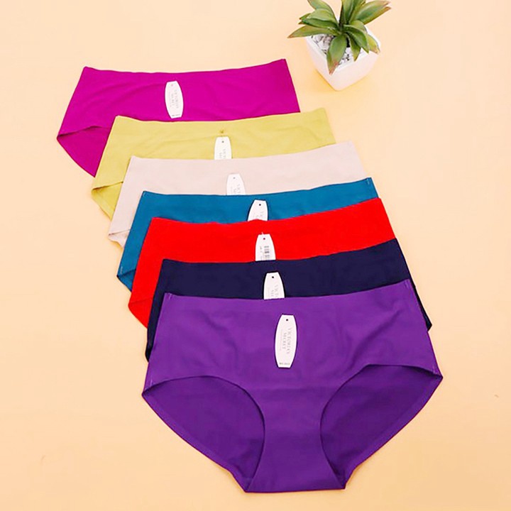 QUẦN LÓT NỮ - Combo 10 sịp su đúc không đường may thoáng mát